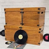 Topper Album Boxes LP Record Box Handcrafted Vinyl Storage