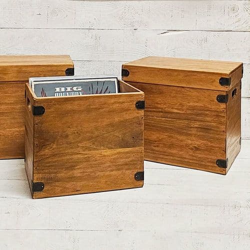 Topper Album Boxes LP Record Box Handcrafted Vinyl Storage