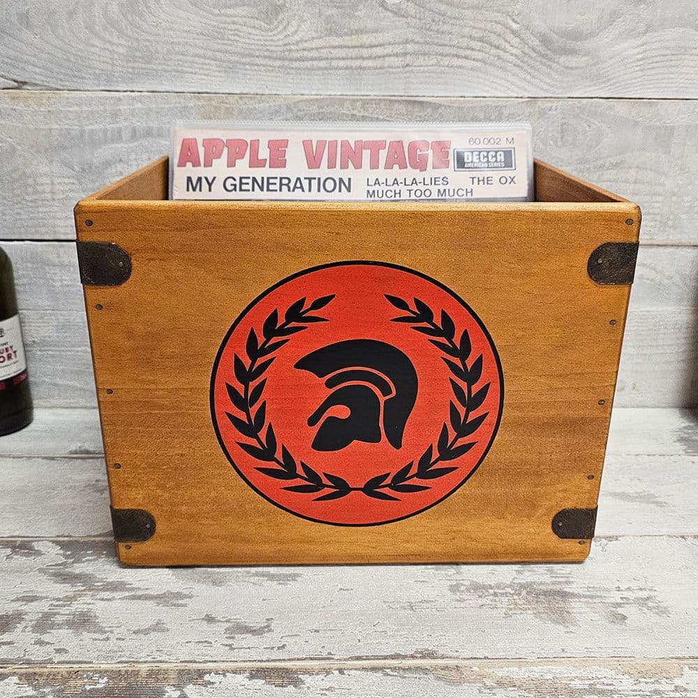 Trojan Wreath Record Box Vinyl Album Storage Crates.