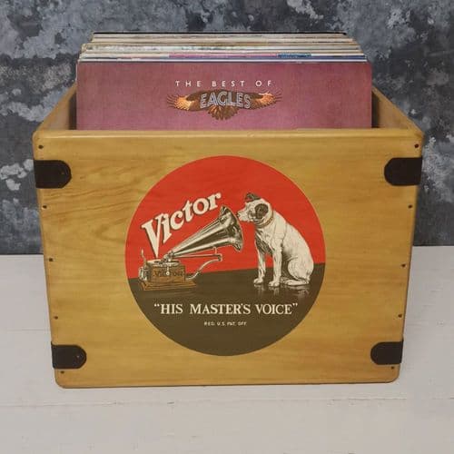 Victor Red LP Record Box Vinyl Album Storage