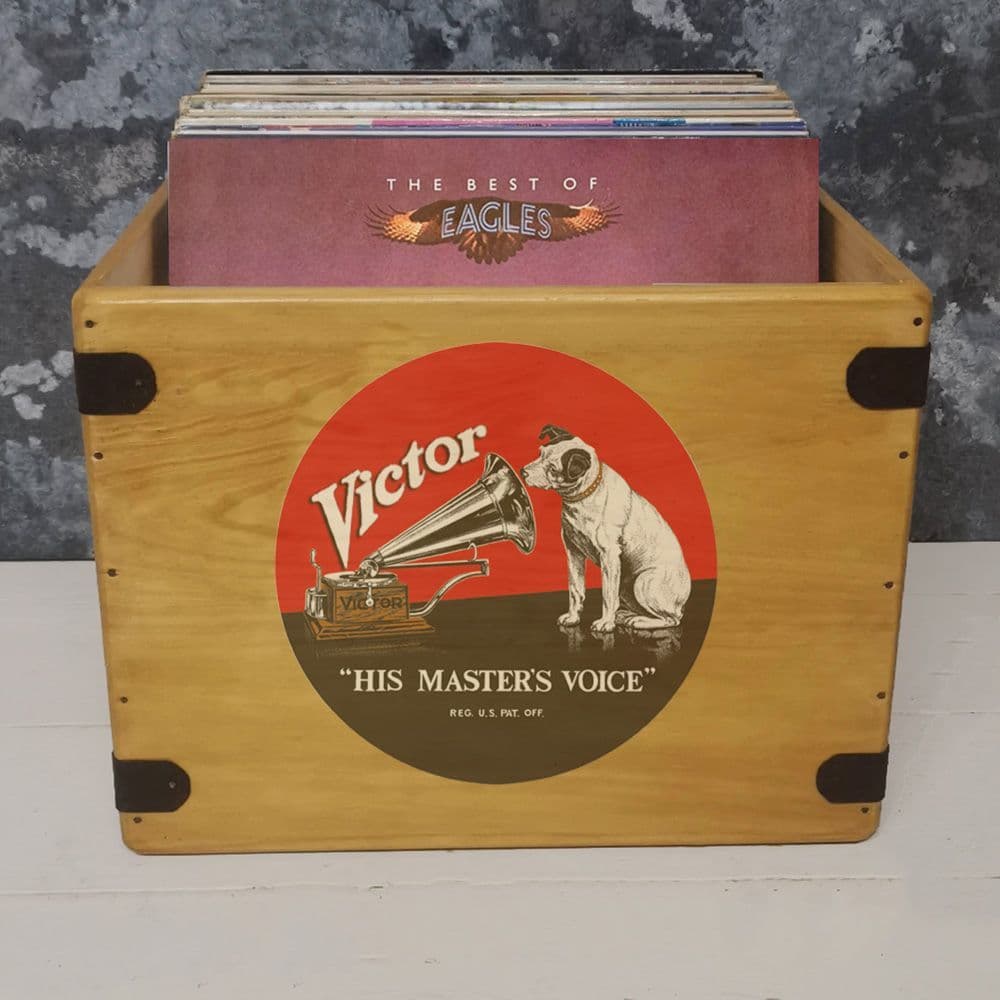Victor Red  LP Record Box Vinyl Album Storage - Pre-Order For Delivery Sept 2026