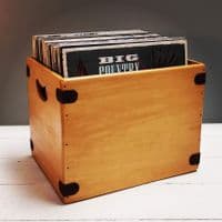 Vinyl Record Storage Racks With LP Boxes 2 Bay