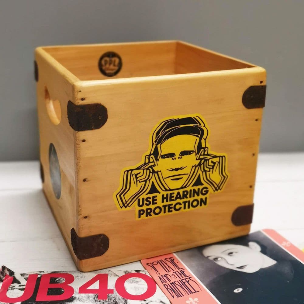 Yellow Noise 7" Record Box Vintage Vinyl Crate PRE-ORDER