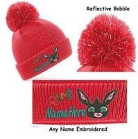 BING BUNNY DESIGN WINTER KIDS BOBBLE HAT