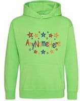 Bright Star Boys design Personalised Childs Embroidered Hoodie with any name.