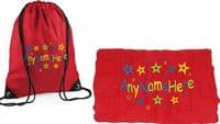 Bright Star design Swim bag and Towel set.