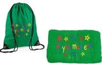 Bright Star design Swim bag and Towel set.