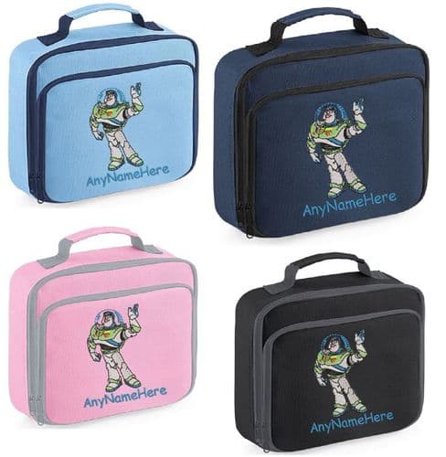 Buzz Lightyear Lunch Bag Embroidered with and name.