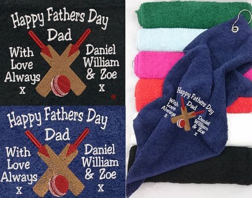 Cricket Towel Bats & Ball Design. (1) (5)