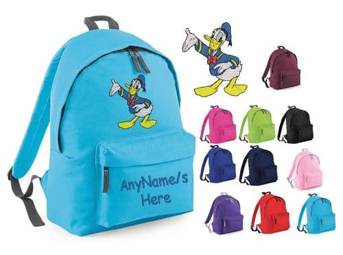 DONALD DUCK Rucksack/Backpack with any name