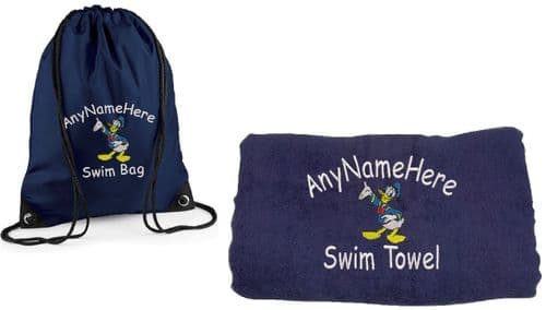 Donald Duck Swim bag and towel set.