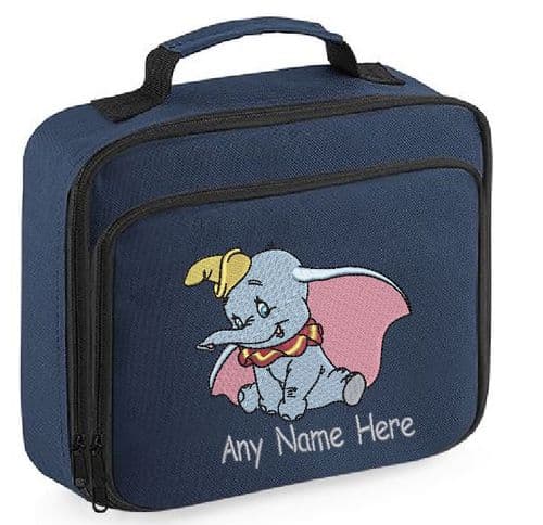 Dumbo Elephant design Lunch box bag. Personalised
