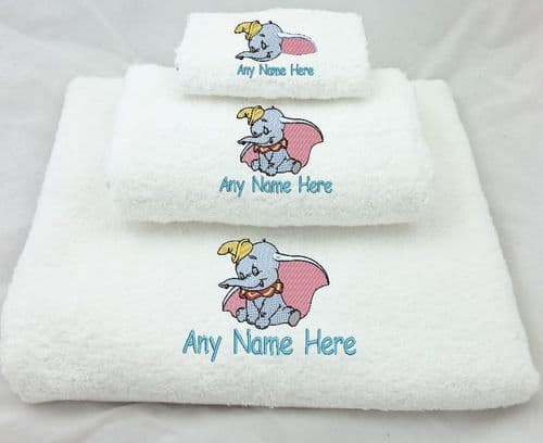 DUMBO Elephant White Towel/s. Choice of Bale Size or Available as single Towel.