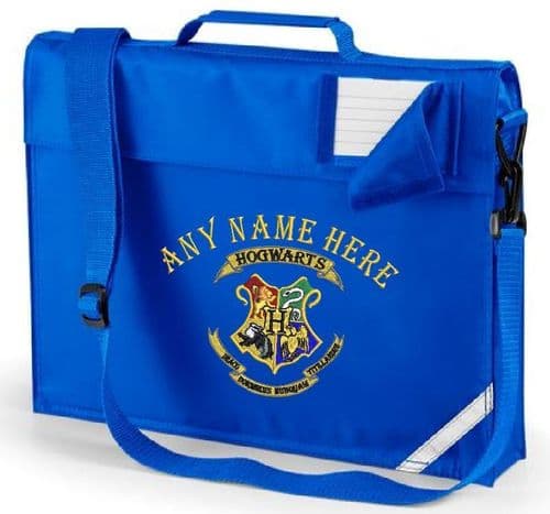 Harry Potter book bag with shoulder strap. Embroidered with any name