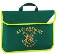 Harry Potter Hogwarts design Book bag - available in choice of 5 colours.  Personalised.
