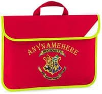 Harry Potter Hogwarts design Book bag - available in choice of 5 colours.  Personalised.