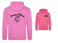 Horse design  Embroidered Equestrian Hoodie with Owner & Horse Name Personalised.