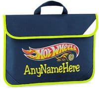 Hot Wheels design Book bag - available in choice of 5  colours  Personalised.