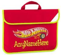 Hot Wheels design Book bag - available in choice of 5  colours  Personalised.