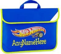Hot Wheels design Book bag - available in choice of 5  colours  Personalised.