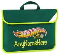 Hot Wheels design Book bag - available in choice of 5  colours  Personalised.
