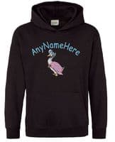 Jemima Puddle Duck  Personalised Girls Embroidered Hoodie with any name.