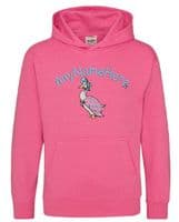 Jemima Puddle Duck  Personalised Girls Embroidered Hoodie with any name.