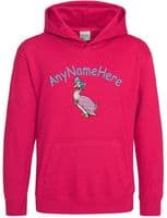 Jemima Puddle Duck  Personalised Girls Embroidered Hoodie with any name.