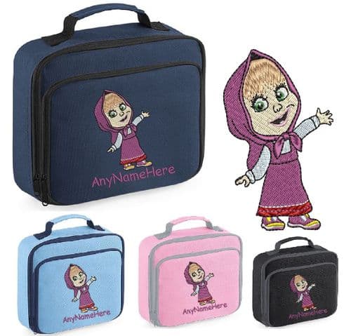 Masha Character (from Masha and The Bear) Lunch bag. Personalised