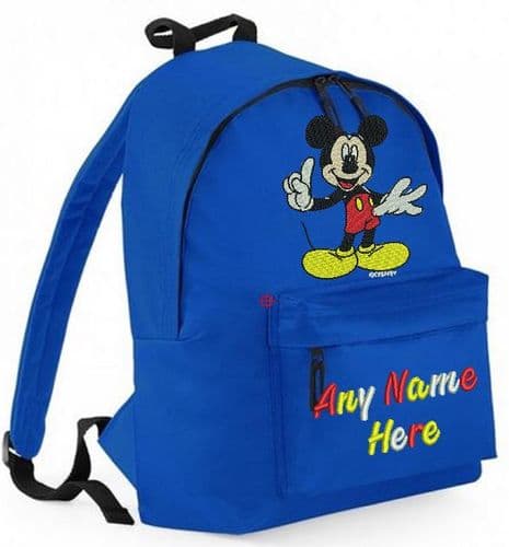MICKEY MOUSE Rucksack/Backpack with any name