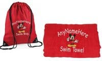 Mickey Mouse Swim bag and towel set.