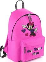 MINNIE MOUSE Rucksack/Backpack with any name
