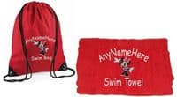 Minnie Mouse Swim bag and towel set.
