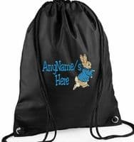 PERSONALISED MICKEY MOUSE DESIGN EMBROIDERED DRAWSTRING BAG PE SWIM BAG any name