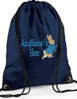 PERSONALISED MICKEY MOUSE DESIGN EMBROIDERED DRAWSTRING BAG PE SWIM BAG any name