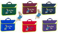 Peter Rabbit design Book bag - available in choice of 5 colours Personalised