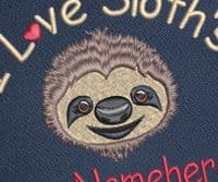 Sloth Design Lunch bag - Personalised with and Slogan, text, Name.