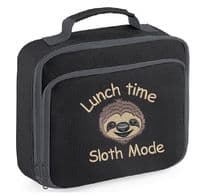Sloth Design Lunch bag - Personalised with and Slogan, text, Name.