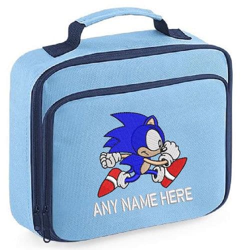 Sonic The Hedgehog Lunch Bag - Personalised with name.