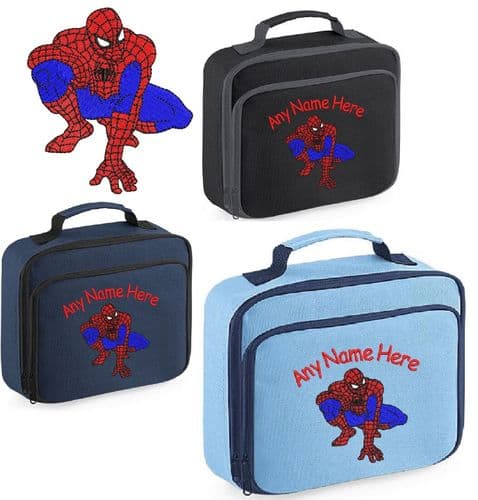 Spider-Man design Lunch Bag Personalised with any name.Spider Man Spiderman