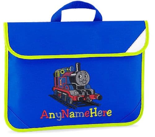 Thomas Tank Engine design Book bag - available in choice of 5 colours.  Personalised.