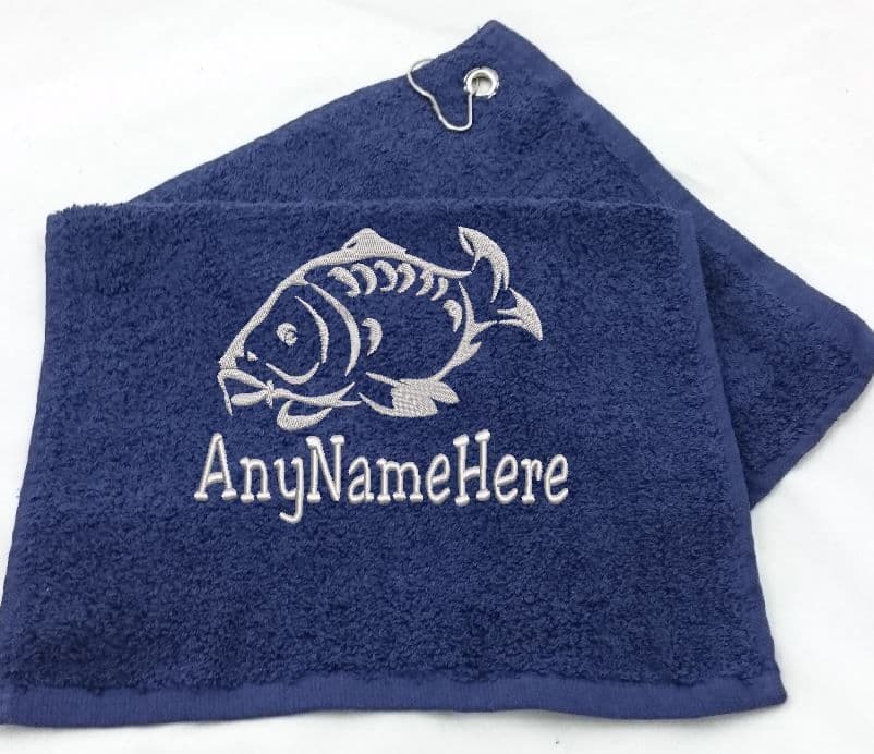 Walleye Fish Embroidered Bath Towels – Wash, Hand, Bath - Big Black Horse,  LLC