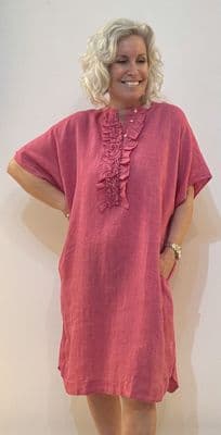 0039 ITALY Dress Daisy pink