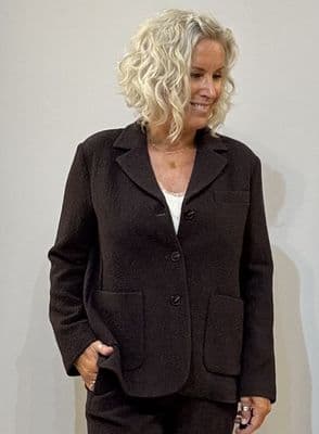 19.61 Milano Jacket Anita brown/blue