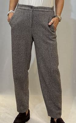 19.61 Milano Trouser Lauro brown/ivory