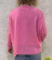 Absolut Cashmere Cardigan Paula bubble gum neon