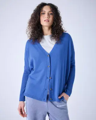 Absolut Cashmere Cardigan Paula horizon blue