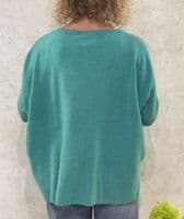 Absolut Cashmere Jumper Camille green lagoon