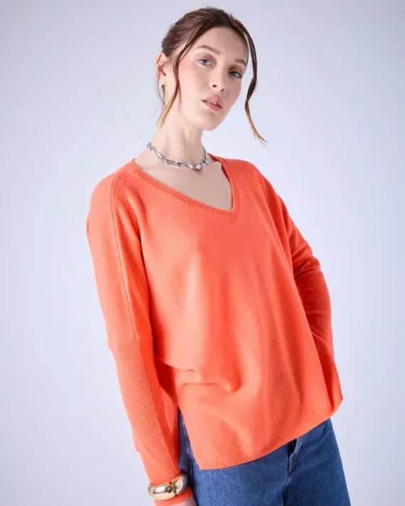 Absolut Cashmere Jumper Camille pomelo neon