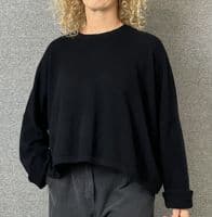 Caroline Cashmere Crew Jumper black